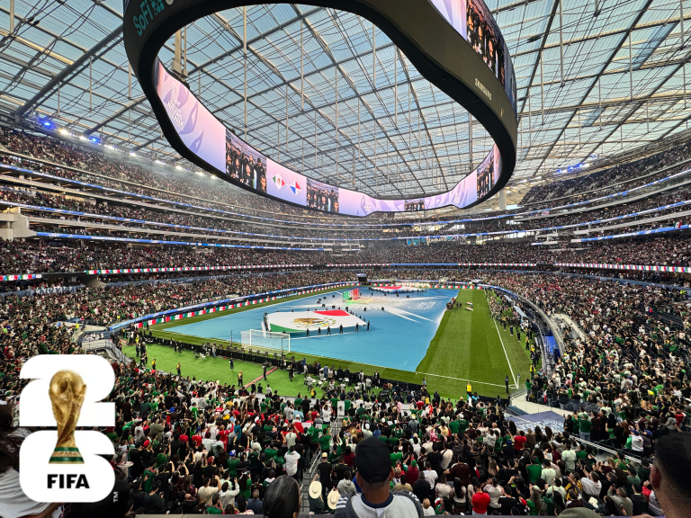 Packed SoFi Stadium during Concacaf Nations League Finals.