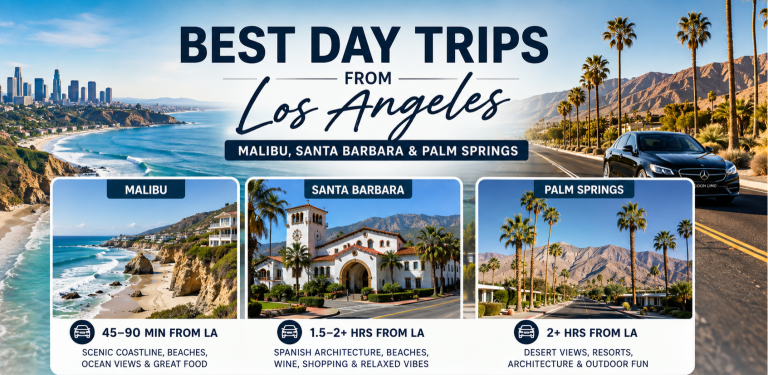 Best day trips from Los Angeles featuring Malibu, Santa Barbara, and Palm Springs